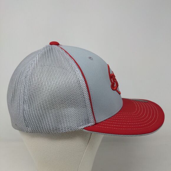 Pacific Headwear Men's Fitted Hat Gray Size L/XL 7 3/8 - 8 Embroidered BSM Logo - Picture 5 of 11